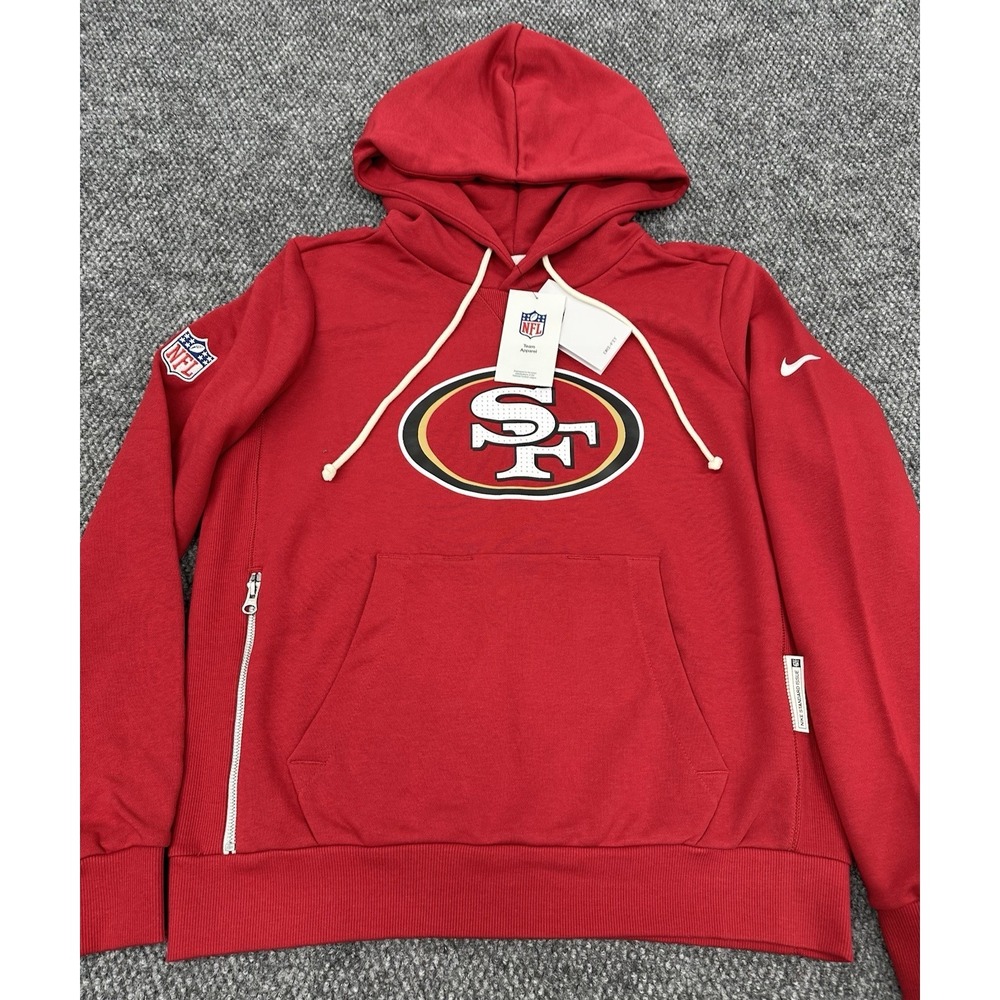 San Francisco 49ers Women's Large Nike Standard Issue NFL Hoodie Sweatshirt Read